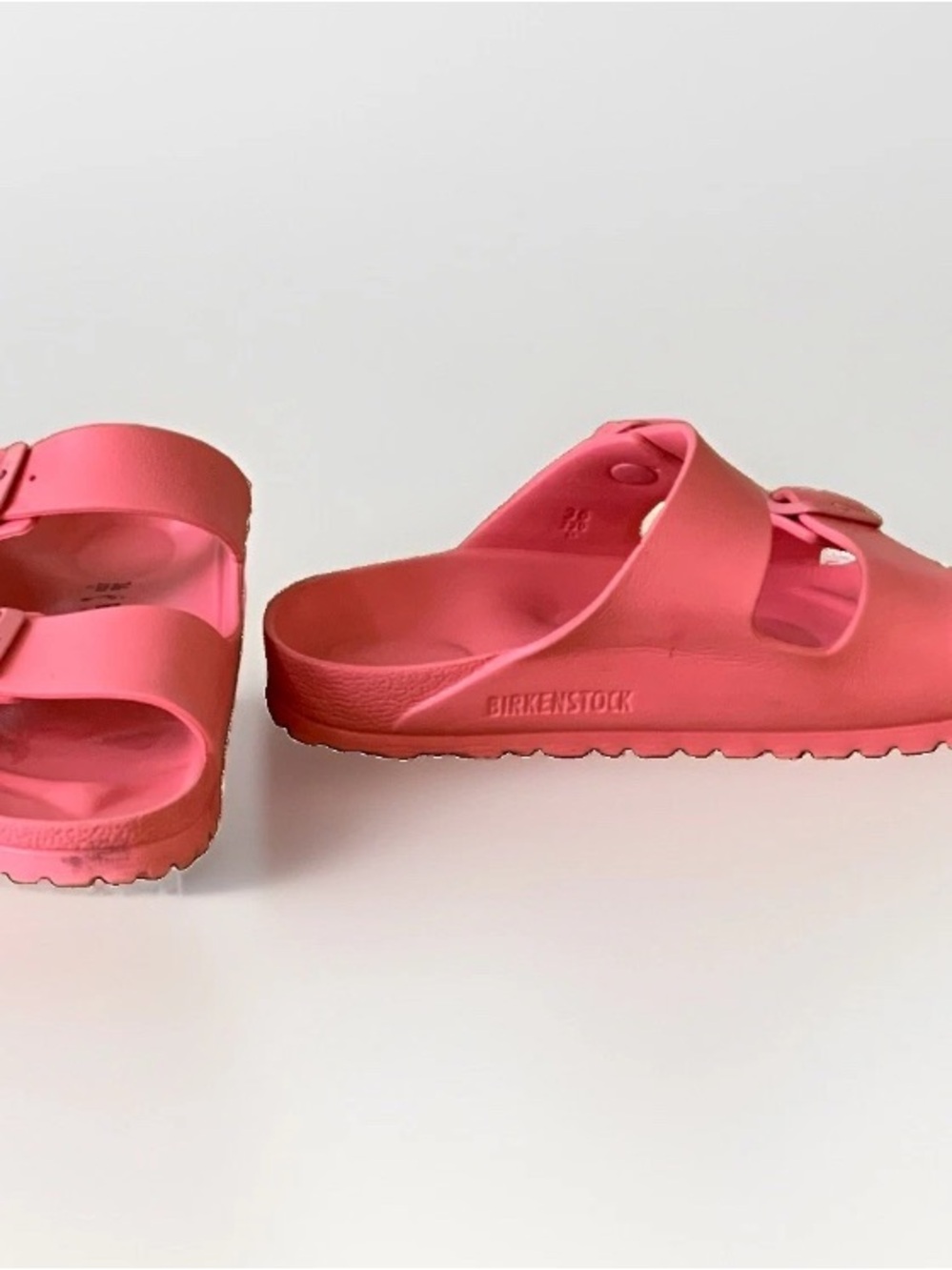 Birkenstock EVA Arizona Two‑Strap Slide buckle Sandals Pink Barbie Coastal Core